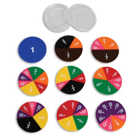 Edx Education Fraction Circles, 51 Pieces 19035